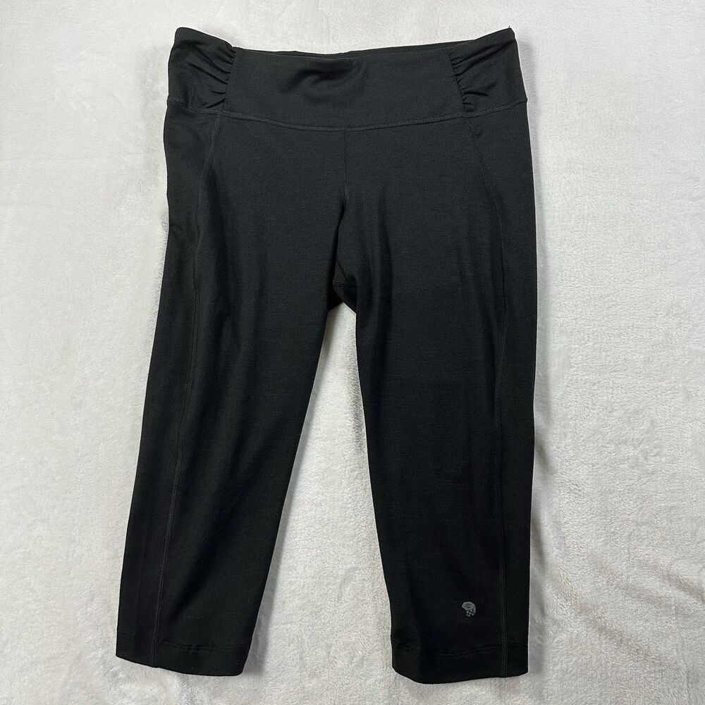 Mountain Hardwear Black Capri Leggings Women Medium Athletic‎ Workout Yoga Pants